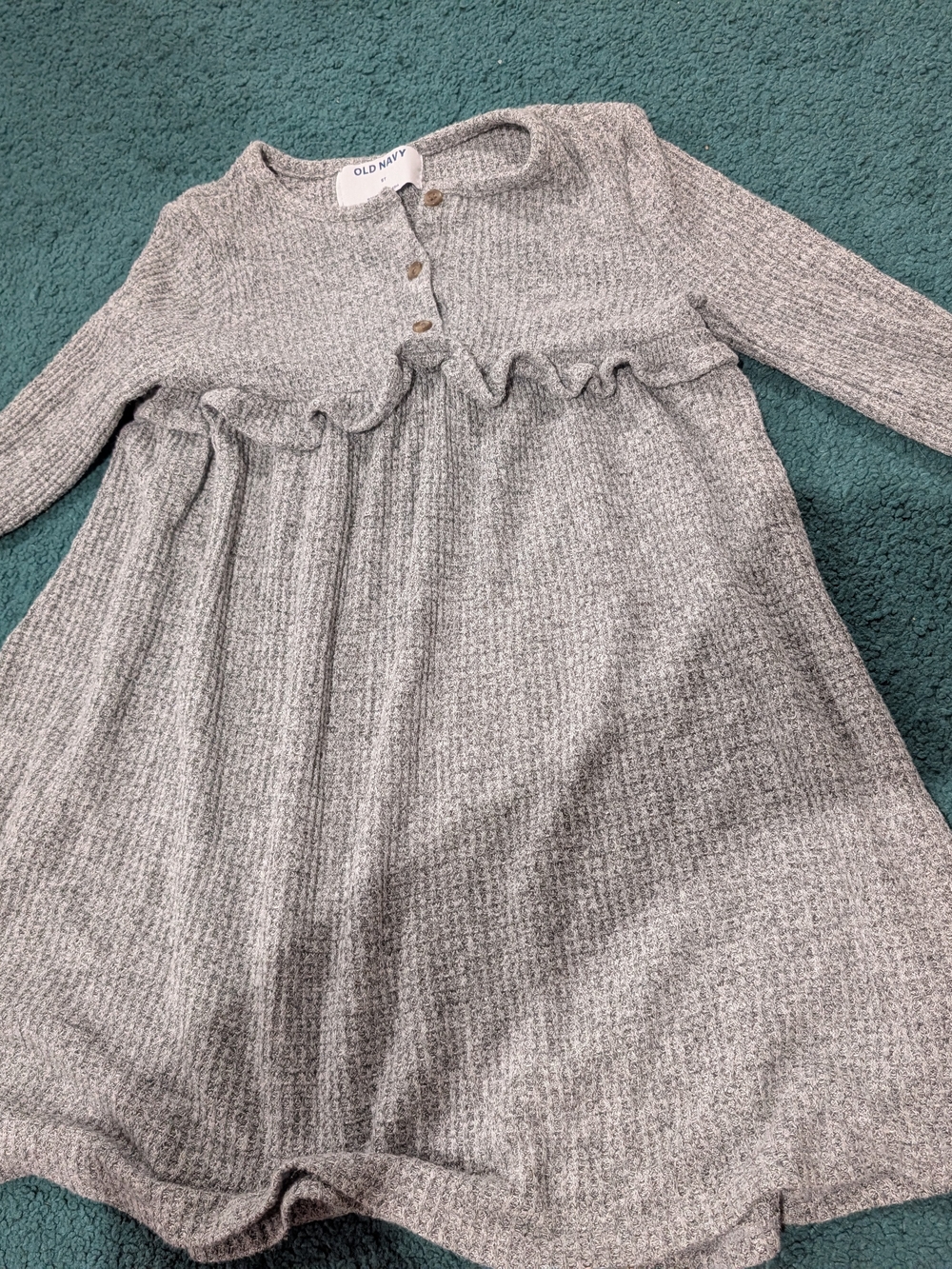 Old Navy Heather Gray Knit Girls' Pajama Nightgown